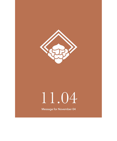 草紙堂　花結びメッセージカード　11月4日