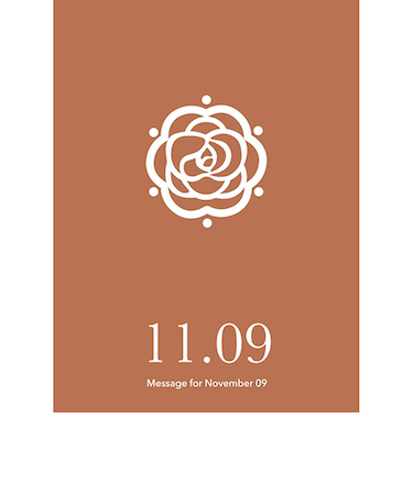 草紙堂　花結びメッセージカード　11月9日