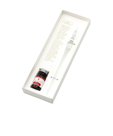 エルバン（HERBIN）　Parisカラーズ　ガラスペンつむぎ＆ミニインクセット　ムーランルージュ