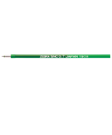 ゼブラ（ZEBRA）　エマルジョンボールペン替芯　SNC-0.7芯　RSNC7-G　緑