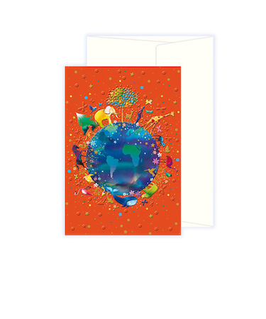 チキュウグリーティングス　ミニカード　カラーチャート　AY180－44　地球