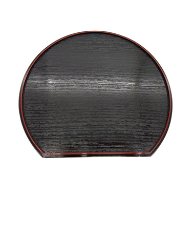 紀州塗　目はじき　12.0　両面半月膳　55612