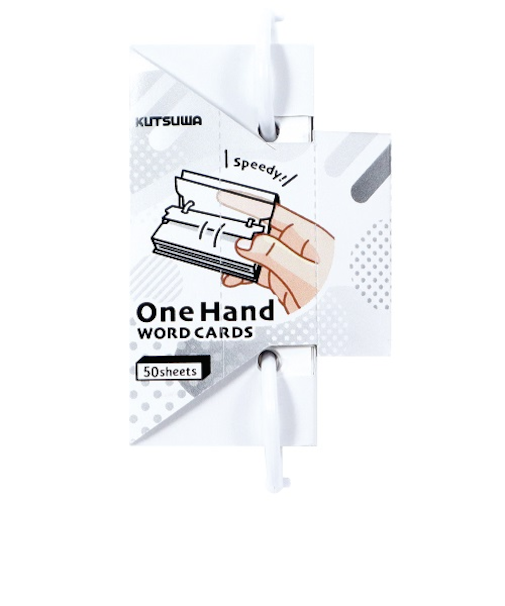 クツワ　ワンハンド単語カード　小　SC234　ホワイト