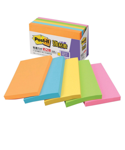 3M　ポストイット　ノート　655－5SSAN　ネオンカラー　5色
