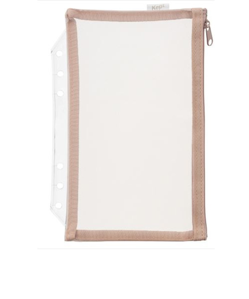 ケプト（Kept）　メッシュポーチ（6穴）　リフィル　A5　KP56SB　サンドベージュ