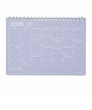 【2026年1月始まり】　マークス（MARK'S）　ノートブックカレンダー　S　マンスリーブロック　26WDR-NB2-PL　パープル　月曜始まり