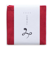 井上企画　幡　巳年ふきん　IY9207　くれない