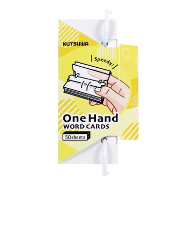 クツワ　ワンハンド単語カード　大　SC233　イエロー