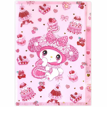 クローズ・ピン　サンリオキャラクターズ×飴ノ森ふみか　A5クリアファイル　3ポケット　CF-84021　マイメロディ