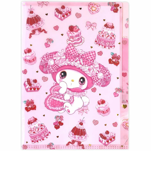 クローズ・ピン　サンリオキャラクターズ×飴ノ森ふみか　A5クリアファイル　3ポケット　CF-84021　マイメロディ