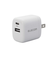 エレコム（ELECOM）　USB　PowerDelivery　30W　AC充電器（A×1／C×1）　MPA-ACCP30WH　ホワイト
