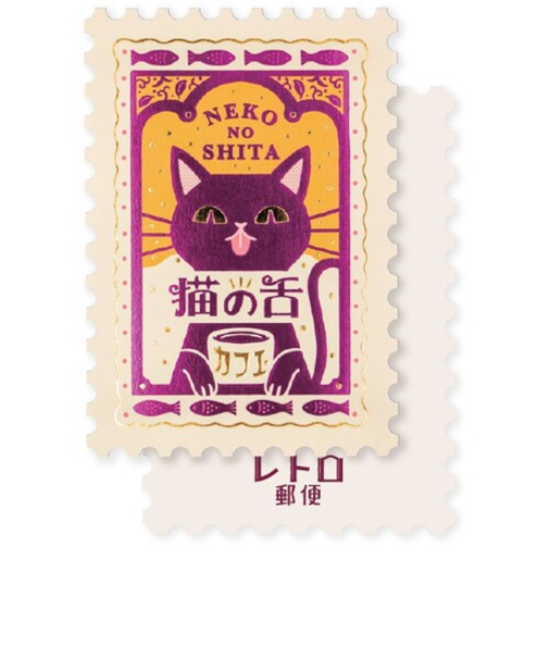 ROKKAKU　オビワンカード　猫の舌カフェー