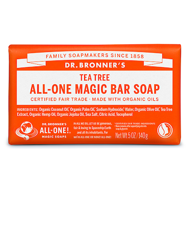 ドクターブロナー（DR.BRONNER’S）　マジックソープバー　ティートゥリー　140g