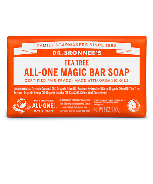 ドクターブロナー（DR.BRONNER’S）　マジックソープバー　ティートゥリー　140g