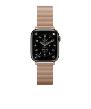 ピージーエー（PGA）　AppleWatch　49／46／45／44／42mm用　PUレザーマグネットバンド　ベージュ