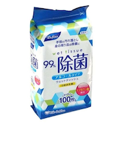 ライフ堂プラス　リファイン　ウエットティッシュ　99％除菌　詰替　100枚入
