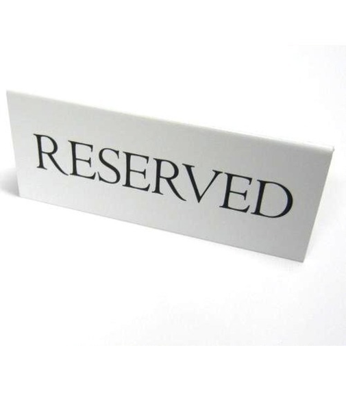 丸三　三角RESERVED　黒文字　RY16