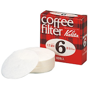 カリタ（Kalita）　丸型濾紙　60mm＃6　100枚入