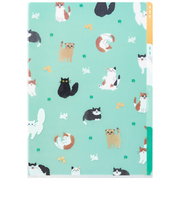 ミドリ(MIDORI) 3ポケットホルダー A4 35479 ネコ柄A