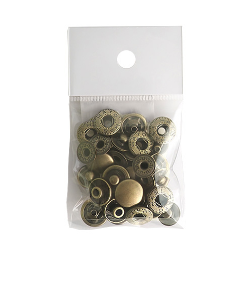 中西　バネホック　＃5　アンティーク　10個入