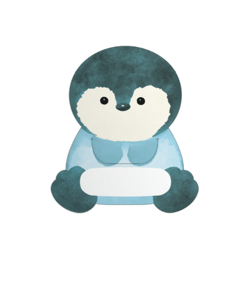 ポチ袋につけられるメッセージカード　ペンギン　3枚入