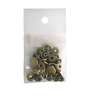 中西　バネホック　＃2　アンティーク　10個入