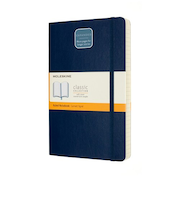 モレスキン（MOLESKINE）　クラシックノートブック　エクスパンデッド　ソフトカバー　横罫　ラージサイズ　ブルー
