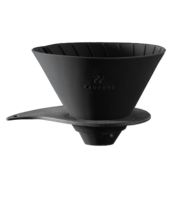 ハリオ（HARIO）　V60　フラットドリッパー　02　PLUS　Zebrang　ZB-VDFP-02B　ブラック