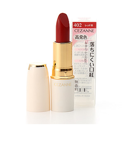 セザンヌ　ラスティングリップカラーN　402　レッド系
