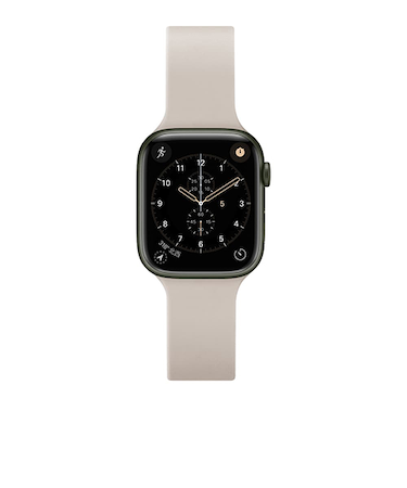 ピージーエー（PGA）　AppleWatch　49／46／45／44／42mm用　シリコンバンド　アイボリー