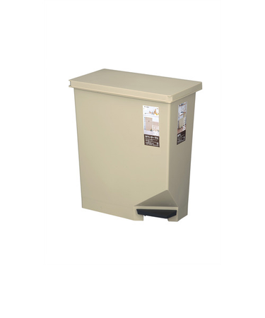 新輝合成　棚下／カウンターペダルペール　35L　カーキベージュ