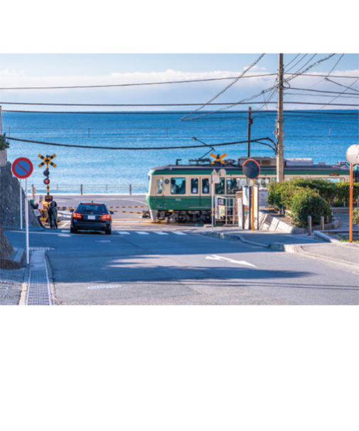 エヌ・ビー・シー　海沿いを走る江ノ電　神奈川－057