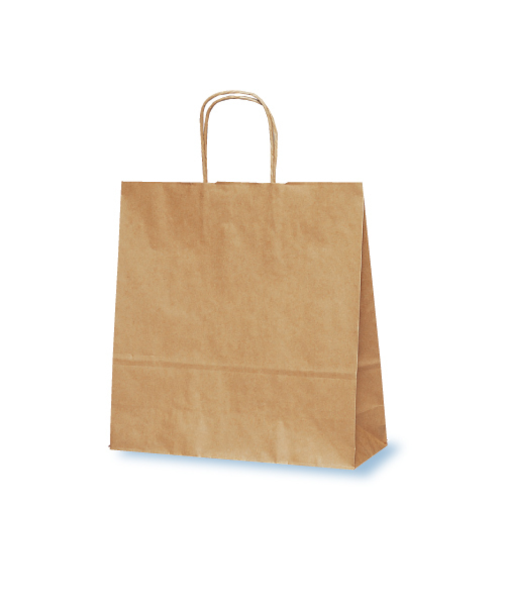 ベルベ　カラー手提げ袋　T－6　茶無地　10枚入