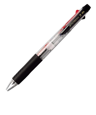 三菱鉛筆　ジェットストリーム　3色ボールペン　1.0mm　SXE3-400-10　透明