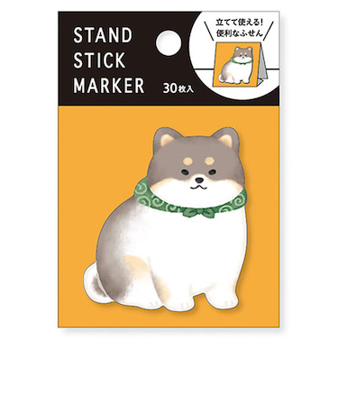 マインドウェイブ　スタンドスティックマーカー　57950　柴犬　黒　30枚入