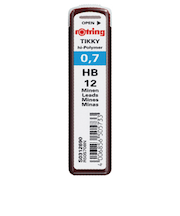 ロットリング（rOtring）　メカニカルペンシル用替芯　S0312690　0.7mm　HB