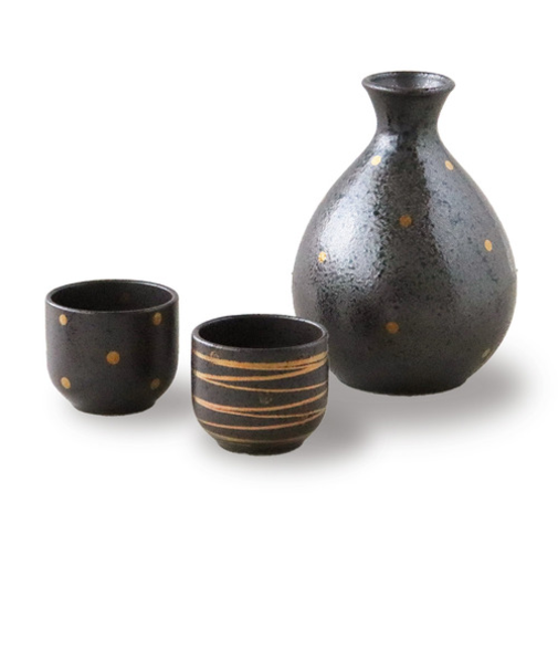 仁峰　金彩結晶　酒器揃　SK88－Y08