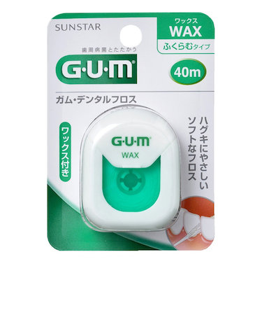 GUM　デンタルフロス　40m　WAX