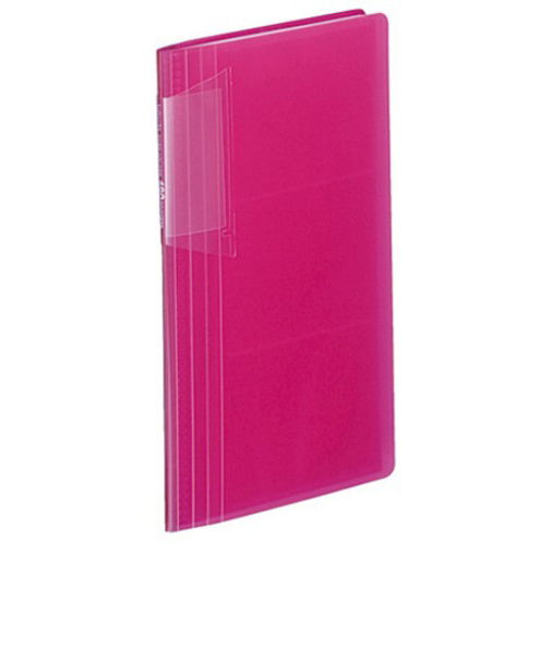 コクヨ（KOKUYO）　ノビータ名刺ファイル　メイ－N218P　クリアピンク