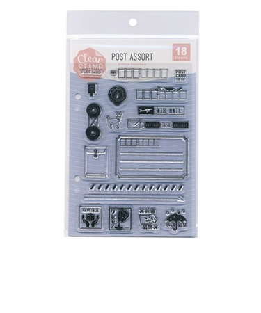 こどものかお　クリアスタンプシートT　0980－018　ポストアソート