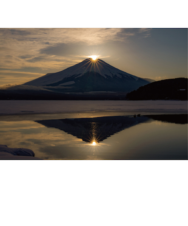 エヌ・ビー・シー　山中湖のダブルダイヤモンド富士　富士－034