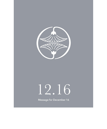 草紙堂　花結びメッセージカード　12月16日