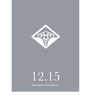 草紙堂　花結びメッセージカード　12月15日