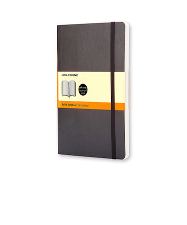 モレスキン（MOLESKINE）　クラシックノートブック　ソフトカバー　横罫　ラージサイズ　404841　ブラック