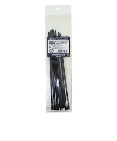 SK　スカイロック　耐熱・耐候タイプ　AD250C　黒　15本入
