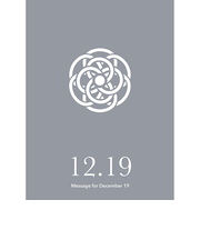 草紙堂　花結びメッセージカード　12月19日