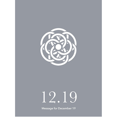 草紙堂　花結びメッセージカード　12月19日