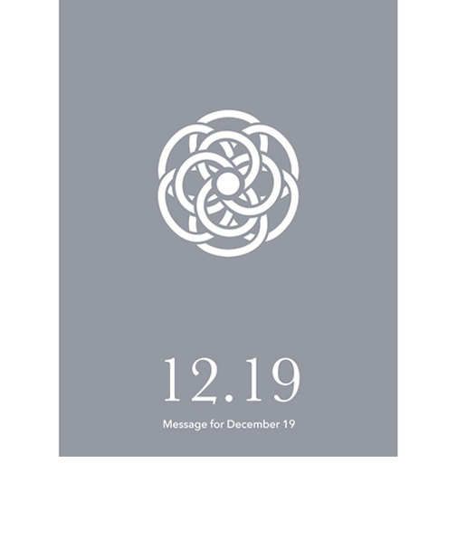 草紙堂　花結びメッセージカード　12月19日