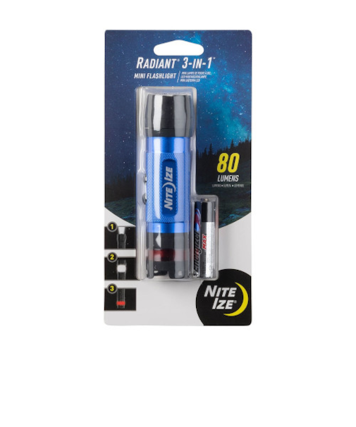 ナイトアイズ（NITE　IZE）　3in1　LEDミニフラッシュライト　ブルー