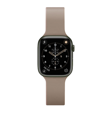 ピージーエー（PGA）　AppleWatch　42／41／40／38mm用　シリコンバンド　ベージュ